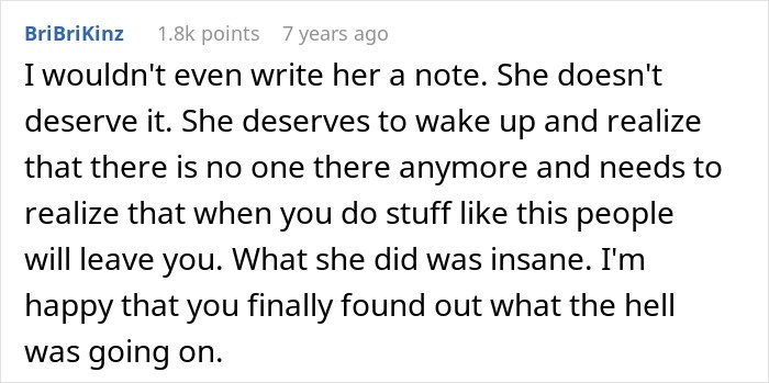 Text comment expressing anger towards a woman who fabricated evidence of cheating, causing a friendship fallout.