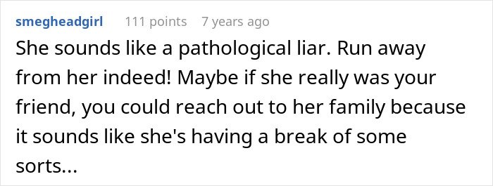 Screenshot of an online comment discussing a woman fabricating evidence of cheating and the resulting failed plan.