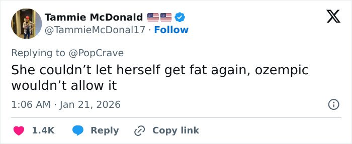 Tweet by user Tammie McDonald discussing reactions to Meghan Trainor's performative pic with secret surrogate baby.