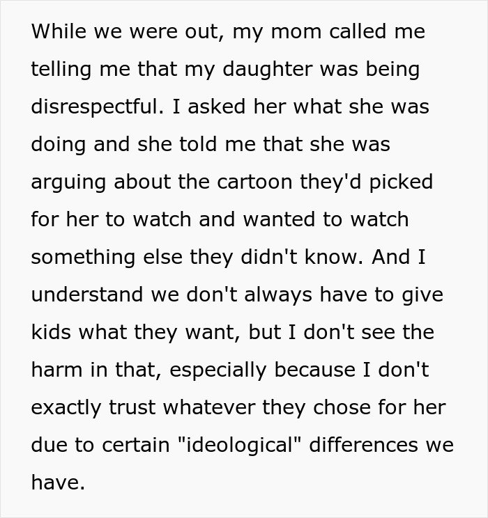 Grandparents spank 3YO child to teach a lesson, parents respond by banning them from seeing her again.