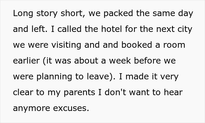 Text discussing a family conflict where grandparents are banned from seeing a child after disciplinary actions.