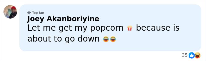 Comment from a social media user expressing excitement with popcorn emojis about Ryanair’s takedown of Elon Musk’s Twitter tantrum.