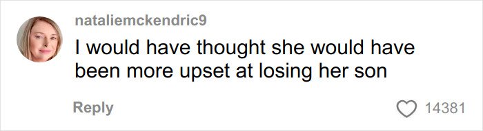 Social media comment from user nataliemckendric9 reacting to Victoria Beckham’s inappropriate dance at Brooklyn and Nicola’s wedding.