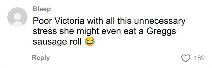Comment about Victoria Beckham’s dance at Brooklyn and Nicola’s wedding, mentioning stress and humor.