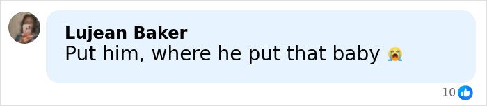 Screenshot of a social media comment reacting to the five-year-old’s chilling last words before she disappeared in Alligator Alley.