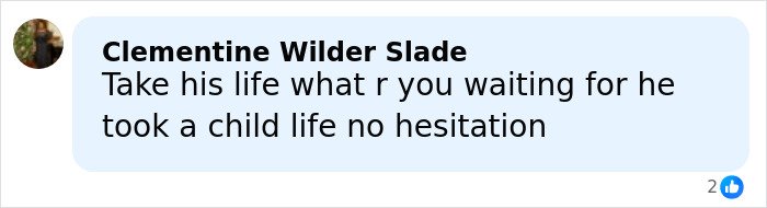 Social media comment discussing a five-year-old’s chilling last words before she disappeared in Alligator Alley.