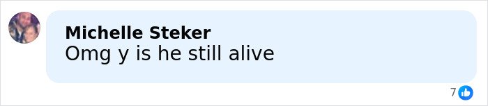 Screenshot of a social media comment reacting to a five-year-old’s chilling last words before she disappeared in Alligator Alley.