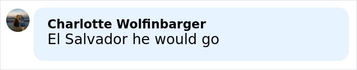 Screenshot of a social media comment referencing El Salvador, related to five-year-old’s chilling last words before disappearance.
