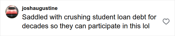 Comment on Amherst College’s raunchy orientation backlash mentioning crushing student loan debt.