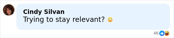 Screenshot of a social media comment criticizing relevance amid Kim Kardashian's Taylor Swift comments and Blake Lively text reveal.