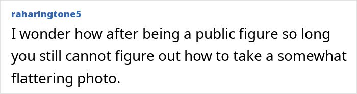 Comment criticizing photo quality, referencing fans blaming plastic surgery for Selena Gomez&rsquo;s unhinged transformation in recent snaps.