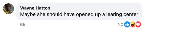 Screenshot of a social media comment discussing an assistant principal accused of a Walmart theft scheme using stacking method.