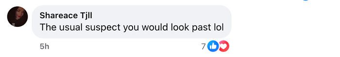 Screenshot of a social media comment discussing an assistant principal accused of a Walmart theft stacking scheme.