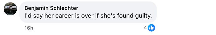 Screenshot of a Facebook comment referencing an assistant principal accused of a Walmart theft scheme using stacking method.
