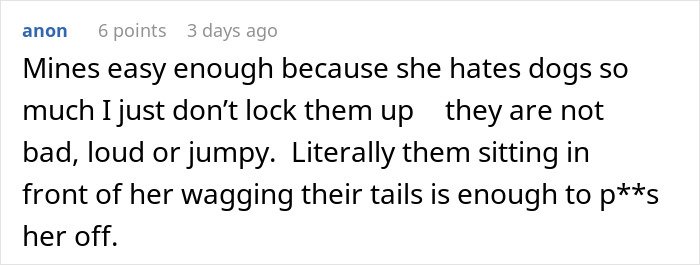 Comment about MIL running to the priest after son-in-law’s revenge works hilariously well in a humorous online discussion.
