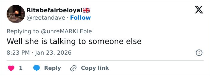 Twitter reply from user Ritabefairbeloyal saying