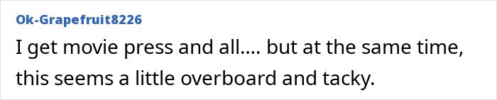 User comment discussing the age gap criticism between Margot Robbie and Jacob Elordi in a controversial photoshoot.