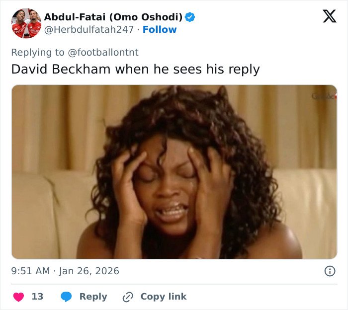 Woman with curly hair holding head in frustration, illustrating reaction to David Beckham family rift crisis.