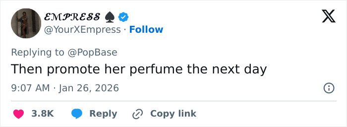 Tweet on social media criticizing Billie Eilish's response to ICE controversy and referencing American way of thinking.
