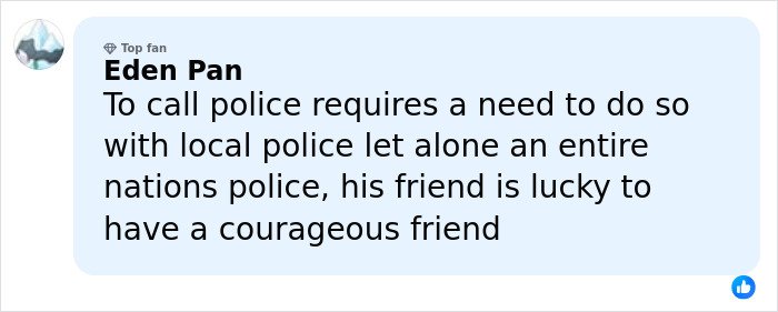 Screenshot of a social media comment discussing Barron Trump’s late-night emergency call to save a close friend challenged by a judge.
