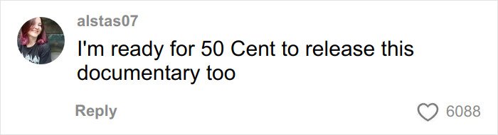 Social media comment expressing anticipation for a documentary related to disturbing comments by Justin Baldoni exposed.