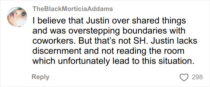 Comment on disturbing remarks by Justin Baldoni exposed during Blake Lively's driver testimony in a social media discussion.