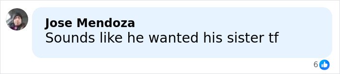 Comment on social media post about man admitting horrific charges related to pregnant sister’s homicide expressing disturbing intent.