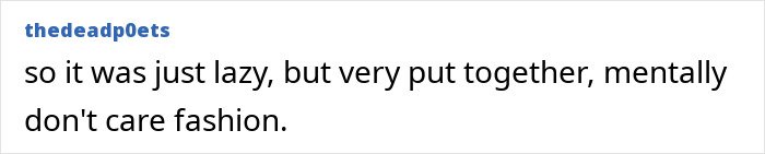 Text post from thedeadp0ets sharing thoughts on Ariana Grande's fashion style of big sweatshirts and thigh-high boots.