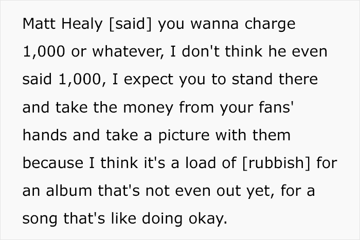 Text excerpt discussing outrage over Harry Styles new tour ticket prices, highlighting fan expectations and frustrations.