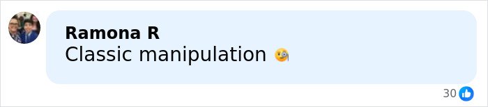 Facebook comment by Ramona R reading classic manipulation with a shocked emoji reacting to Blake Lively leaked audio controversy.