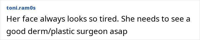 Comment expressing concern over Taraji P. Henson's appearance and noticeable face changes prompting worry among fans.
