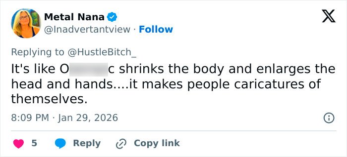 Screenshot of a tweet discussing the extremely skinny look of Ryan Seacrest’s face and growing Hollywood trend.
