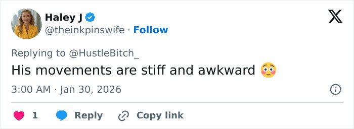 Screenshot of a social media reply commenting on Ryan Seacrest’s extremely skinny face and the growing Hollywood trend.