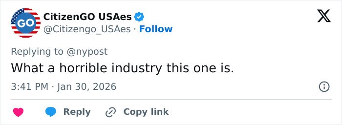 Tweet from CitizenGO USAes expressing criticism of the fertility clinic industry after shocking mix-up case.