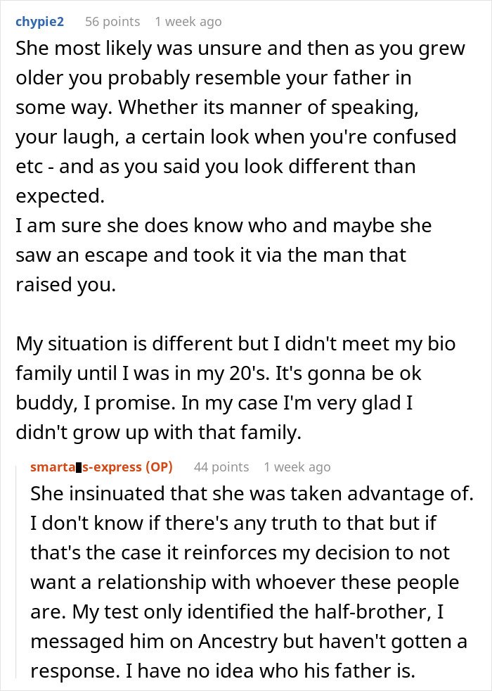 Man finds out he has a secret family after wife pressures him to take an ancestry test for fun.