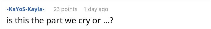 Screenshot of a woman admitting defeat by karma after her affair partner leaves her following infidelity.