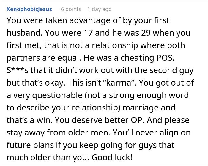 Woman admits defeat by karma as affair partner leaves after she cheated on her husband, reflecting on consequences and relationships.