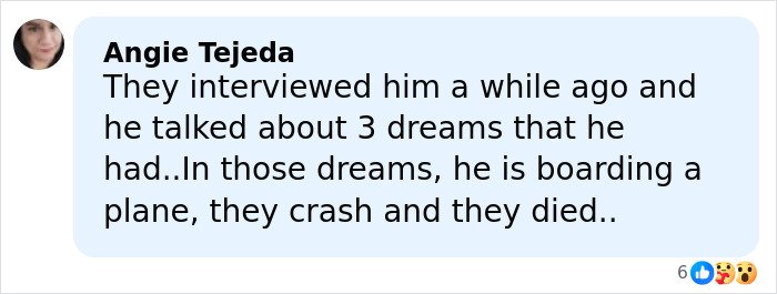 Comment about famous singer&rsquo;s chilling final post predicting plane crash before life was lost in the accident.