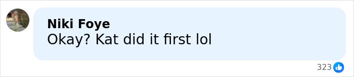 Screenshot of a social media comment by Niki Foye responding to a previous message in a casual tone.