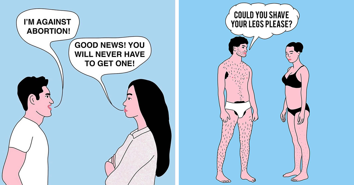 31 Illustrations That Uncover Today’s Social Norms