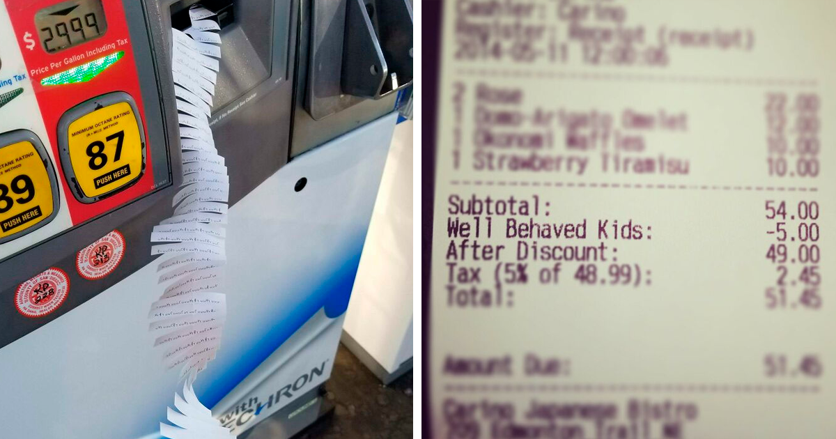People Share 35 Times They Found A Hidden Message Or Something Funny On A Receipt