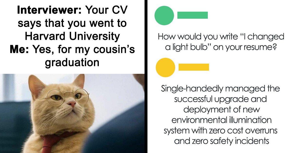 52 Hilarious Resume Memes That Might Be Painfully Relatable