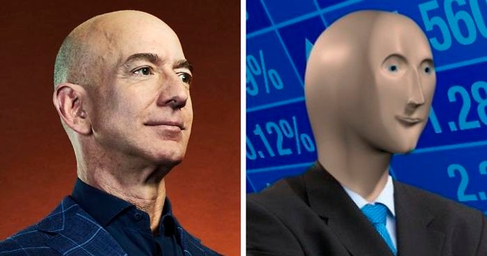 15 Memes That Emerged After People Discovered How Similar Jeff Bezos And Stonks Man Look