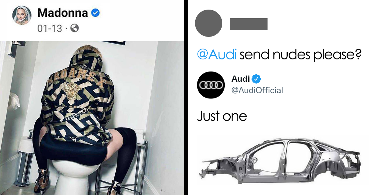 23 Of The Weirdest Things Spotted On Official Social Media Accounts Of Companies And Celebrities