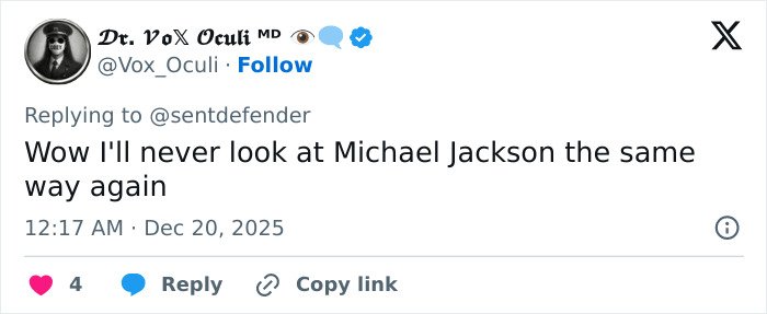 Screenshot of a social media post reacting to Michael Jackson’s chilling thoughts on children revealed in secret tapes.