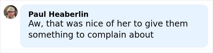 Comment by Paul Heaberlin criticizing Sabrina Carpenter&rsquo;s 2026 Grammys performance as controversial and complaint-worthy.
