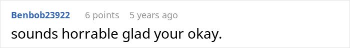 Screenshot of a forum comment expressing sympathy about a woman going crazy over inheritance and conflict with late husband's daughter.