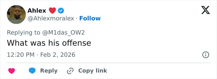Tweet from user Ahlex questioning offense, related to Trevor Noah's bizarre Grammys statement sparking wild theories online.