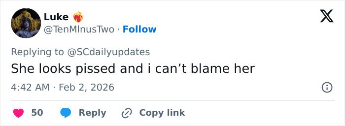 Screenshot of a tweet showing a fan reacting emotionally to Sabrina Carpenter&rsquo;s raw response to six Grammy losses.