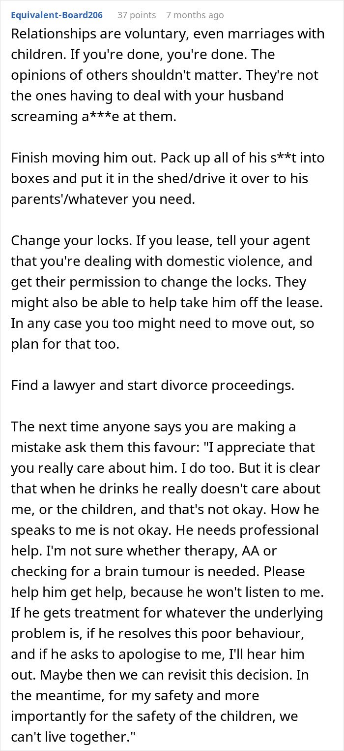 Alt text: Woman shares struggles with husband who keeps leaving and coming back and receives a reality check on their relationship challenges